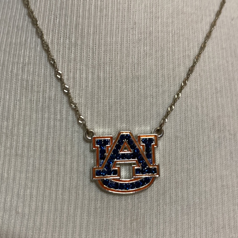 University of auburn logo, collegiate women’s necklace 18 inch